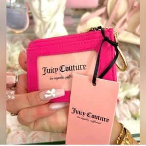 Juicy couture, pink flash, spring fling ID card case